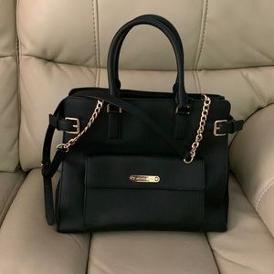 Michael Kors almost new black purse with gold accessory 12x13.5